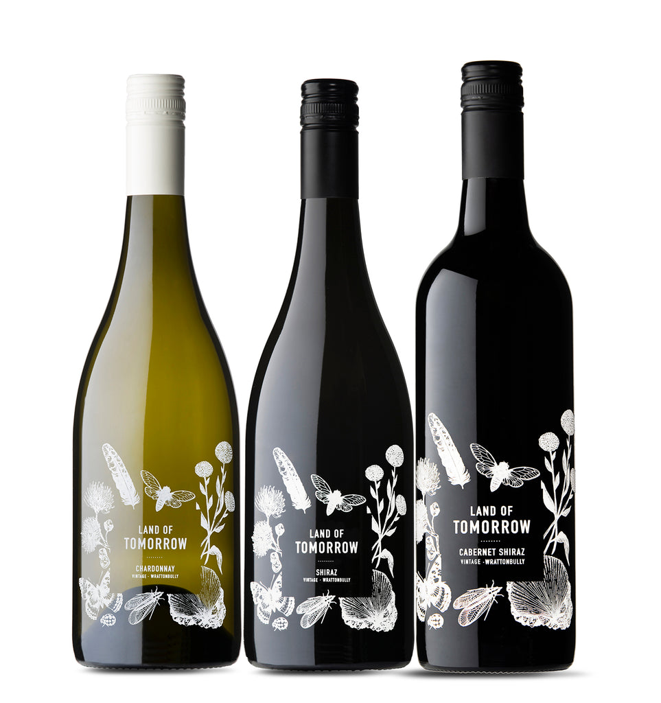 A collection of Land of Tomorrow wines